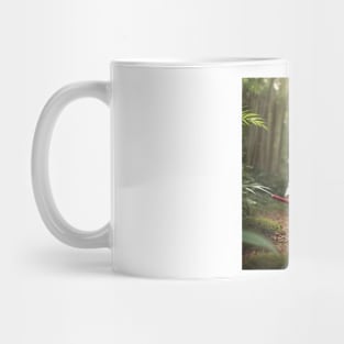 Cute Samurai Puppy in Forest Mug